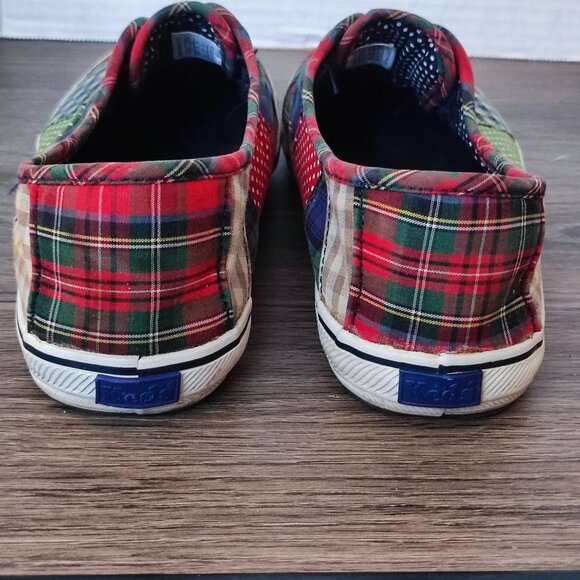 Keds Patchwork Slip On Canvas Shoes Sz 6.5 Multi-colour Casual No Lace Needed - Picture 5 of 13